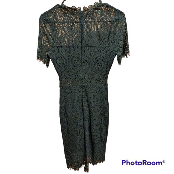 Lulu’s The Remarkable Forest Green Lace Midi Dress - Picture 3 of 5
